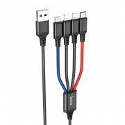 Кабель Hoco X76 4in1 (USB - Multi connector) (разноцветный)