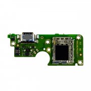 Шлейф для Infinix Zero 30 4G плата на системный разъем/разъем SIM/микрофон - Премиум