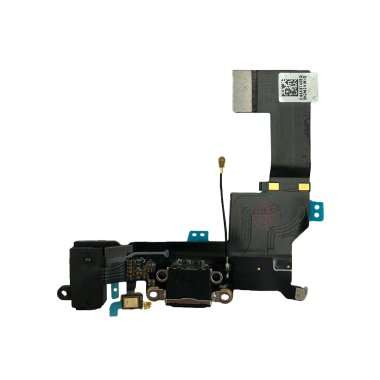 Шлейф для Apple iPhone SE на разъем зарядки/разъем гарнитуры/микрофон (черный) — 2