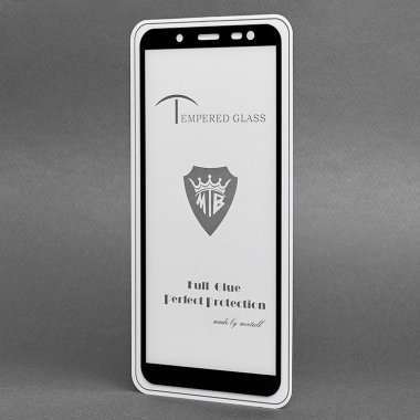 Защитное стекло для Samsung Galaxy J6 (2018) J600F (полное покрытие)(черное) — 2