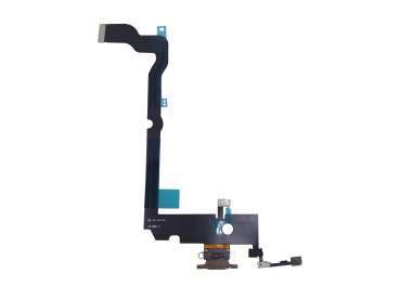 Шлейф для Apple iPhone XS Max на разъем зарядки/микрофон (золото) &mdash; 1