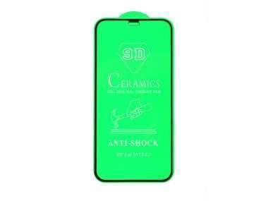 Защитное стекло для Apple iPhone 12 mini (полное покрытие) (черное) — 1