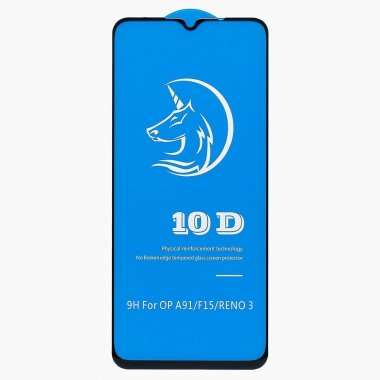 Защитное стекло для OPPO A91 (полное покрытие) (черное) &mdash; 1