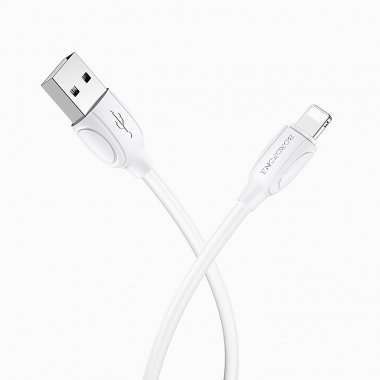 Кабель Borofone BX19 для Apple (USB - Lightning) белый &mdash; 3
