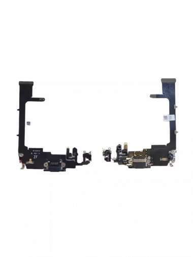 Шлейф для Apple iPhone 11 Pro на разъем зарядки/микрофон (белый) &mdash; 1