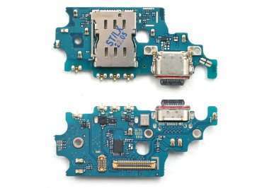 Шлейф для Samsung Galaxy S21 Plus (G996B) плата на разъем зарядки/разъем SIM/микрофон &mdash; 1