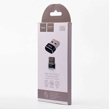 Адаптер (переходник) HOCO UA6 (Type-C - USB-A) черный &mdash; 3