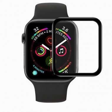 Защитное стекло для Apple Watch 2 40 mm матовое (полное покрытие) (черное) — 1