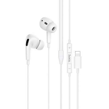 Проводная стереогарнитура HOCO M1 Pro для Apple (Lightning) (белая) &mdash; 1