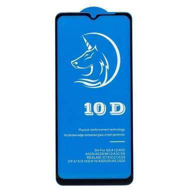 Защитное стекло для Samsung Galaxy A03 Core (A032F) (полное покрытие) (черное) &mdash; 1