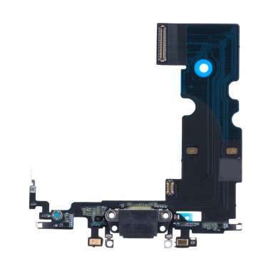 Шлейф для Apple iPhone SE 2022 плата на разъем зарядки/микрофон (черный) Премиум &mdash; 1