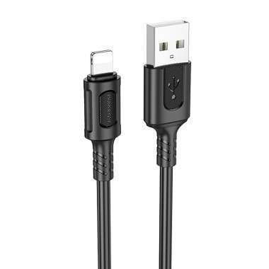 Кабель Borofone BX111 Feliz (USB - lightning) (черный) — 1