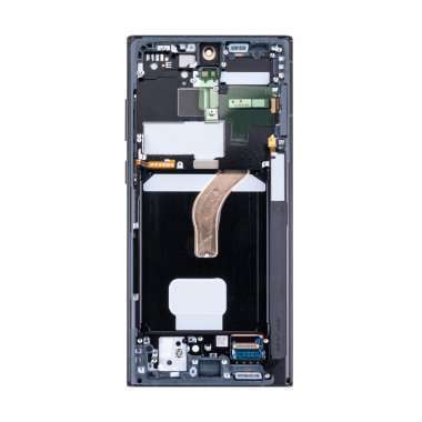 Дисплейный модуль с тачскрином для Samsung Galaxy S22 Ultra (S908B) (серый) — 1